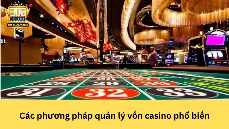 Các phương pháp quản lý vốn casino phổ biến